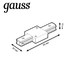 Коннектор прямой Gauss TR106