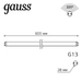 Лампа cветодиодная Gauss G13 10W 6500K матовая 1930302