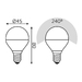 Лампа светодиодная диммируемая Gauss E14 7W 4100K матовая 105101207-D
