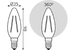Лампа светодиодная филаментная Gauss E14 13W 4100K прозрачная 103801213