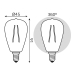 Лампа светодиодная филаментная Gauss E14 4,5W 2700K прозрачная 1141115