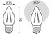 Лампа светодиодная филаментная Gauss E27 11W 4100K прозрачная 103802211