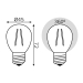 Лампа светодиодная филаментная Gauss E27 7W 4100К прозрачная 105802207
