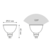 Лампа светодиодная Gauss GU5.3 9W 3000K матовая 13519