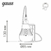 Лампа светодиодная Gauss с солнечной панелью 3W 4000K прозрачная 902102203