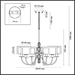 Подвесная люстра Odeon Light Classic Saga 5088/6