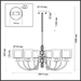 Подвесная люстра Odeon Light Classic Saga 5088/8