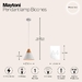 Подвесной светильник Maytoni Bicones P359-PL-01-W