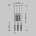 Подвесной светильник Maytoni MOD328PL-L18BS3K