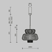 Подвесной светильник Maytoni MOD465PL-L12BK1