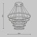 Подвесной светодиодный светильник Maytoni Rim MOD058PL-L200BSK