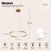 Подвесной светодиодный светильник Maytoni Rim MOD058PL-L32BS4K
