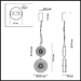 Подвесной светодиодный светильник Odeon Light Exclusive Caramella 5412/13LB