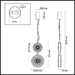 Подвесной светодиодный светильник Odeon Light Exclusive Caramella 5416/13LB