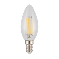 Лампа светодиодная филаментная диммируемая Voltega E14 4W 3000K прозрачная 8461