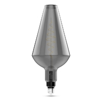 Лампа светодиодная филаментная Gauss E27 8,5W 1800K серая 180802005