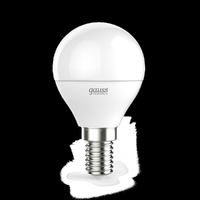 Лампа светодиодная Gauss E14 8W 4100K матовая 53128