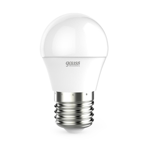Лампа светодиодная Gauss E27 6W 3000K матовая 53216