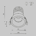 Встраиваемый светильник Maytoni Technical DL117-15W-3K-B