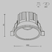 Встраиваемый светильник Maytoni Technical Downlight Round DL058-7W2.7K-B