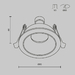 Встраиваемый светильник Maytoni Technical Downlight Share DL126-GU10-B