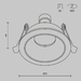 Встраиваемый светильник Maytoni Technical Downlight Share DL126-GU10-WMG