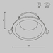 Встраиваемый светильник Maytoni Technical Downlight Share DL126-GX53-W