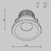 Встраиваемый светодиодный светильник Maytoni Technical Zoom Dim Triac DL034-01-06W4K-D-B